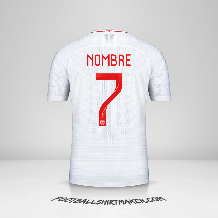 Camiseta Inglaterra 2018 -  nombre - 7