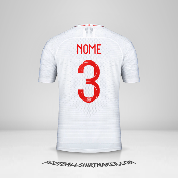 Camisa Inglaterra 2018 -  nome - 3