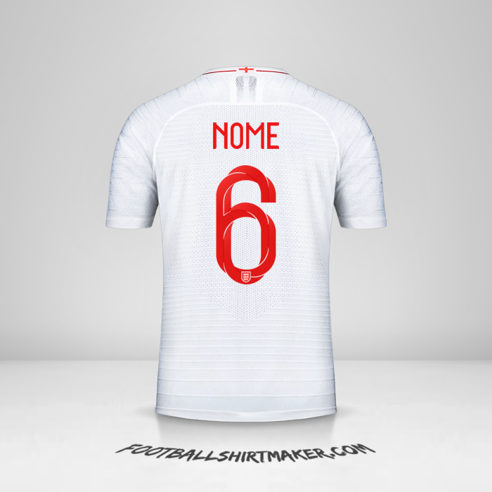 Camisa Inglaterra 2018 -  nome - 6