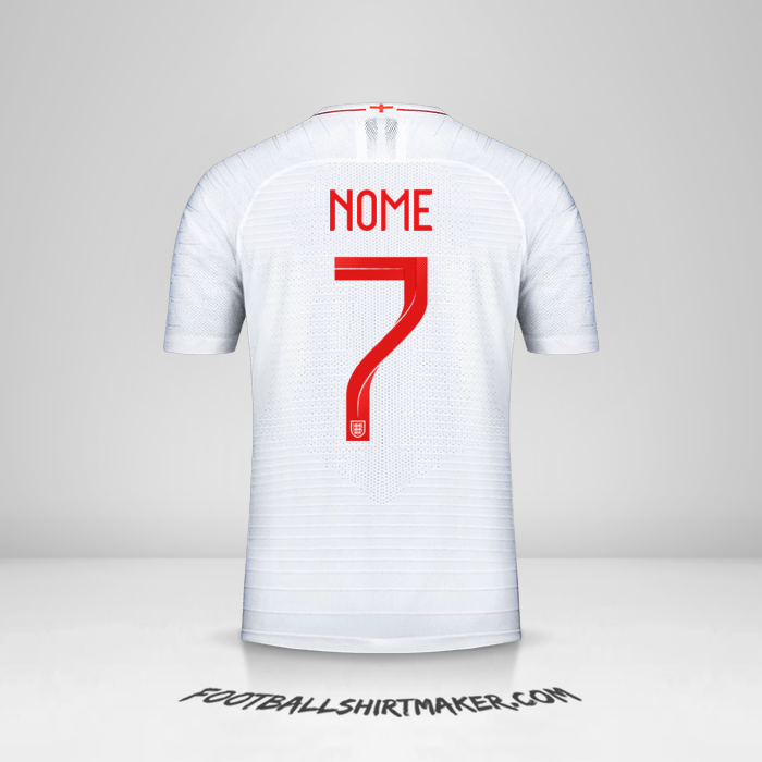 Camisola Inglaterra 2018 -  nome - 7