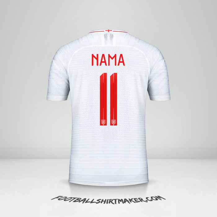 Jersey Inggris 2018 -  nama - 11