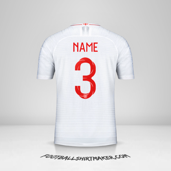 Shirt England 2018 -  name - 3
