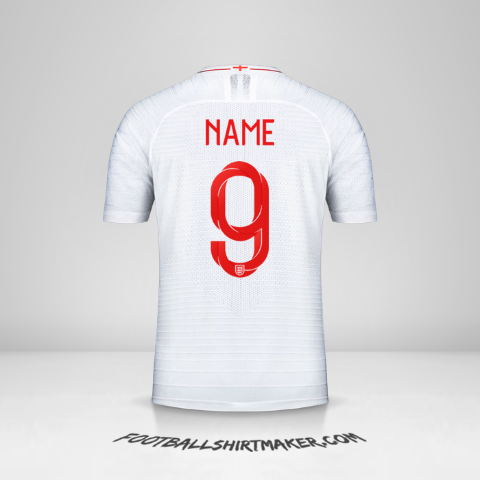 Shirt England 2018 -  name - 9