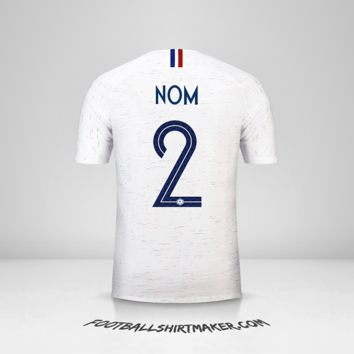Maillot France 2018 Extérieur -  nom - 2
