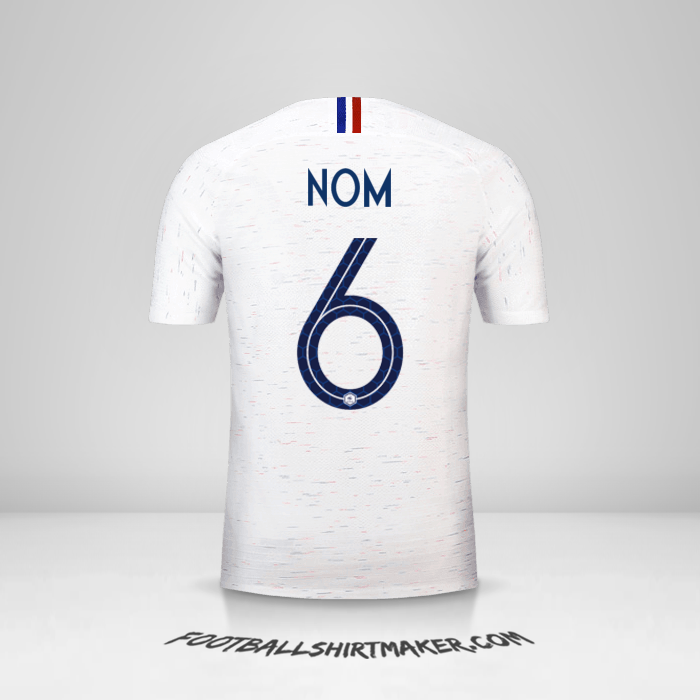 Maillot France 2018 Extérieur -  nom - 6