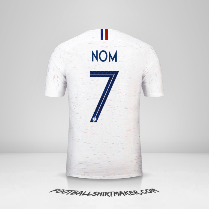 Maillot France 2018 Extérieur -  nom - 7