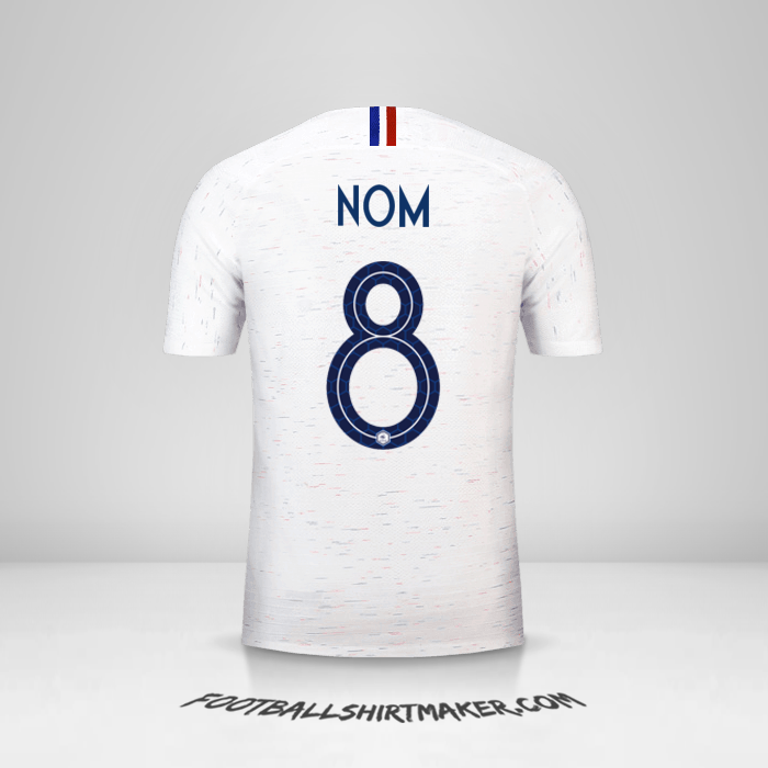 Maillot France 2018 Extérieur -  nom - 8