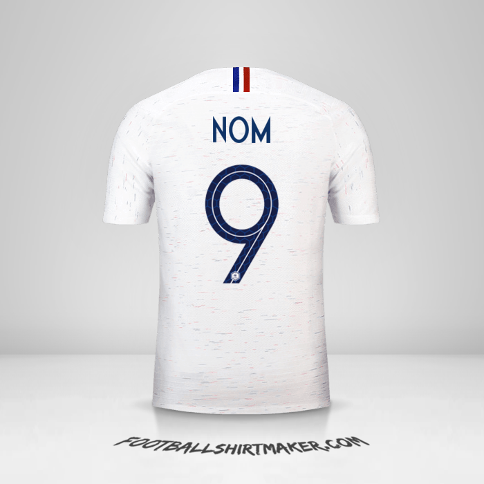 Maillot France 2018 Extérieur -  nom - 9