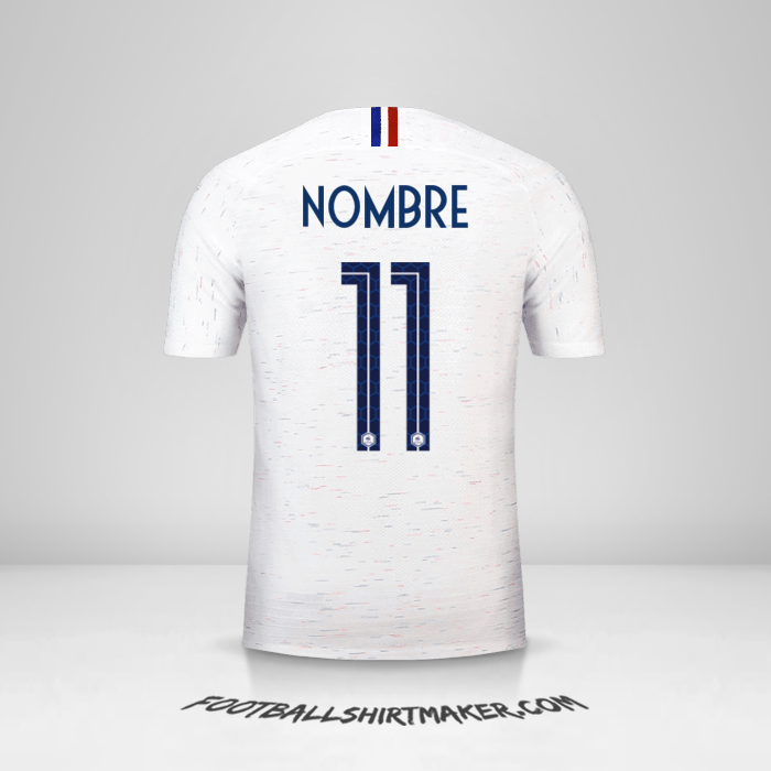 Jersey Francia 2018 Visita -  nombre - 11