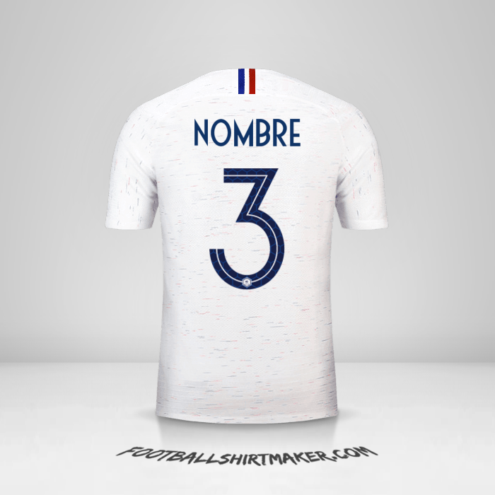 Jersey Francia 2018 Visita -  nombre - 3