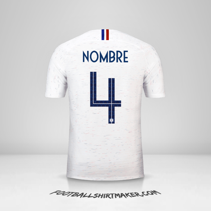 Jersey Francia 2018 Visita -  nombre - 4