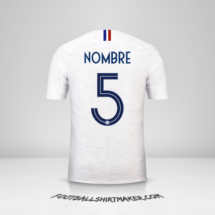 Jersey Francia 2018 Visita -  nombre - 5