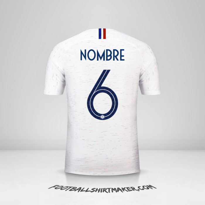 Jersey Francia 2018 Visita -  nombre - 6