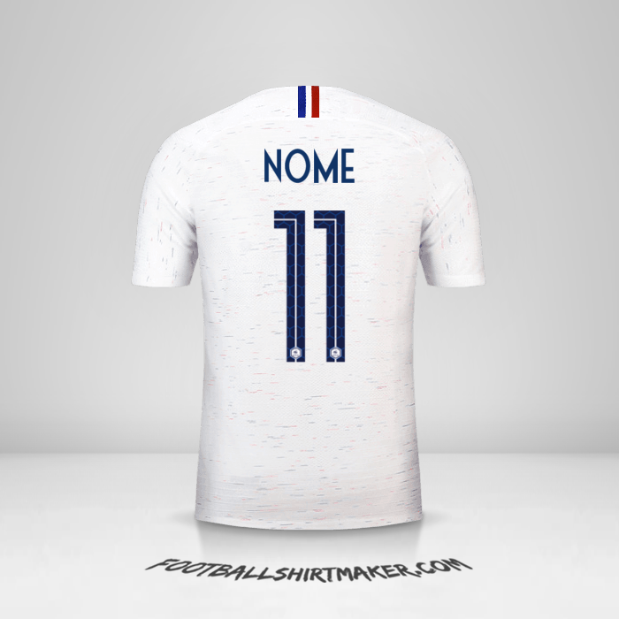 Camisa França 2018 Alternativa -  nome - 11