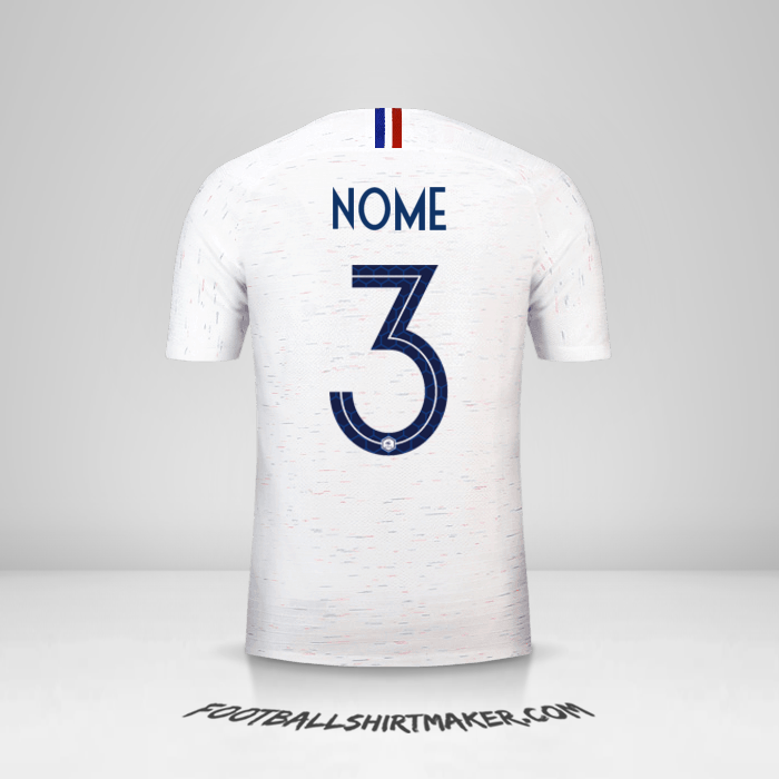 Camisola França 2018 Alternativa -  nome - 3