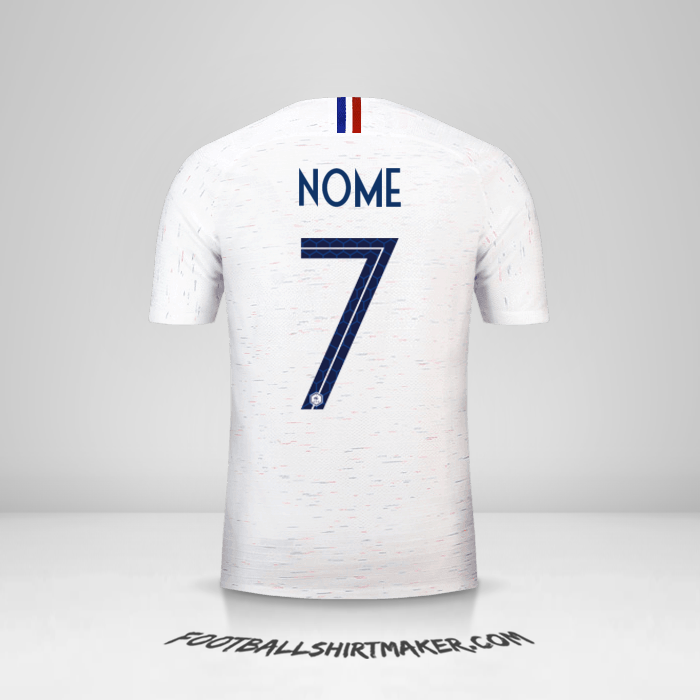 Maglia Francia 2018 Seconda -  nome - 7