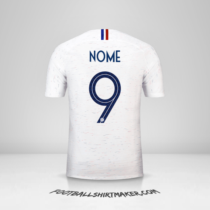 Maglia Francia 2018 Seconda -  nome - 9