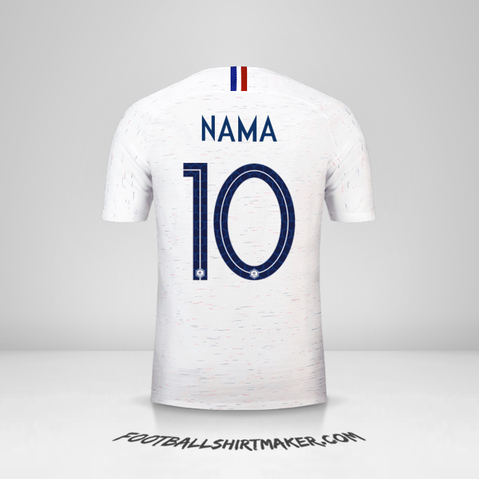 Jersey Prancis 2018 Alternatif -  nama - 10