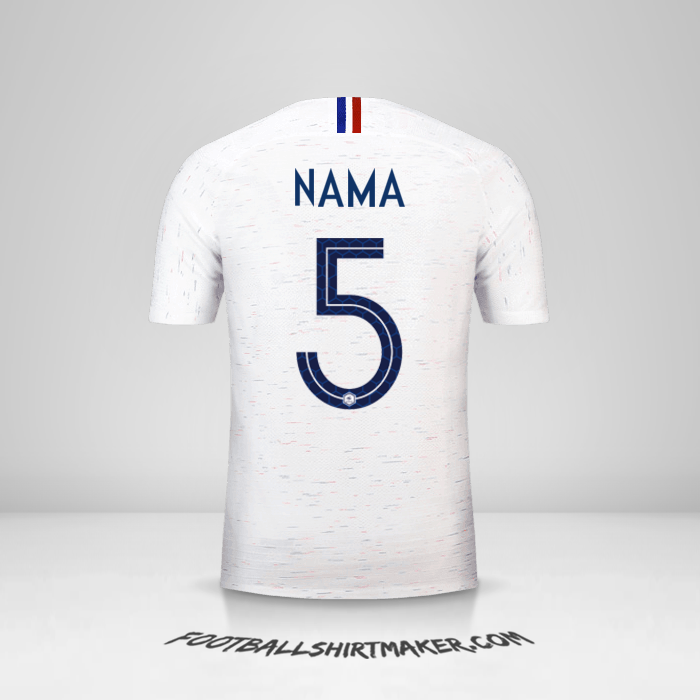 Jersey Prancis 2018 Alternatif -  nama - 5