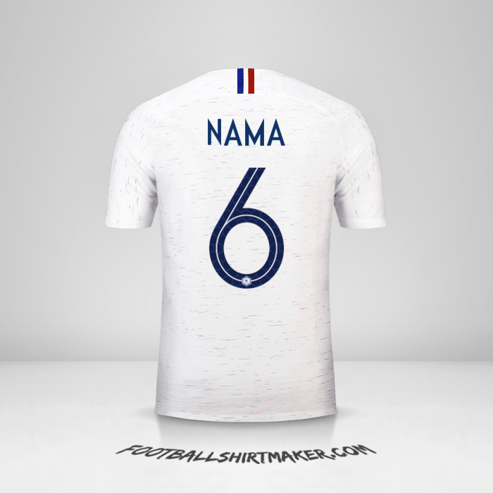Jersey Prancis 2018 Alternatif -  nama - 6