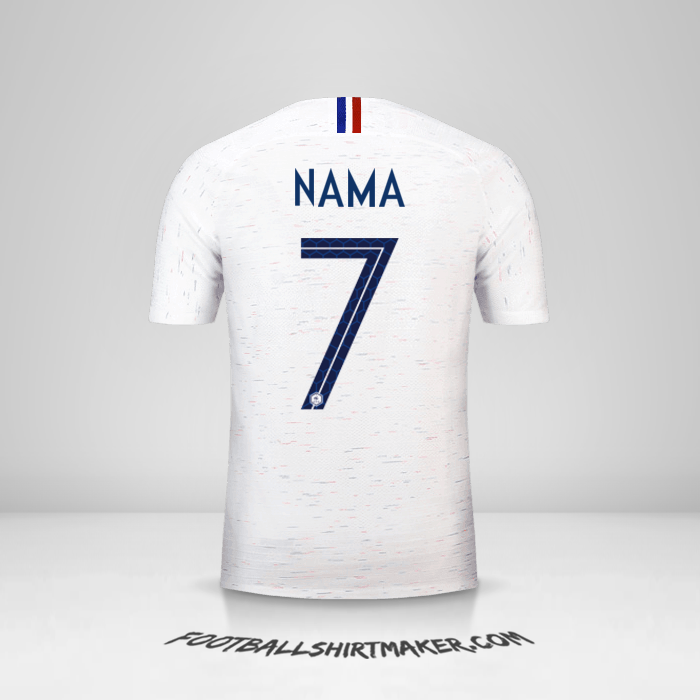 Jersey Prancis 2018 Alternatif -  nama - 7