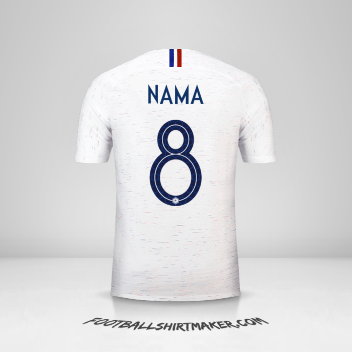 Jersey Prancis 2018 Alternatif -  nama - 8