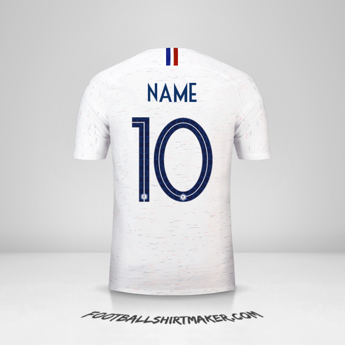 Jersey France 2018 Away -  name - 10