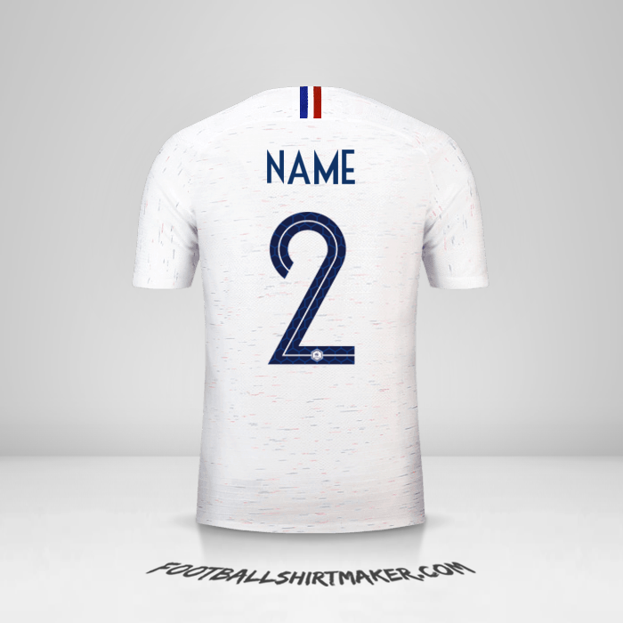Shirt France 2018 Away -  name - 2