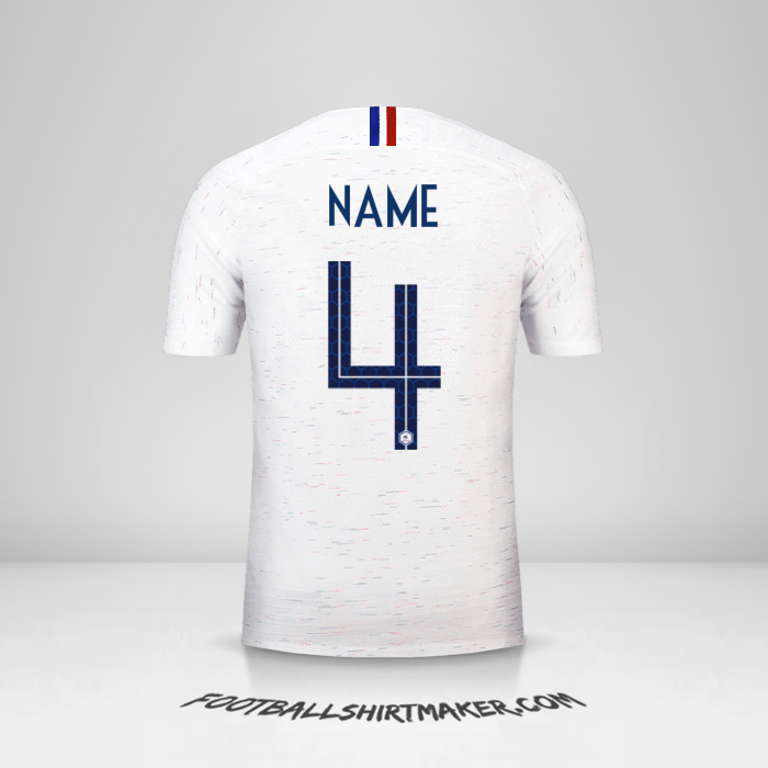 Shirt France 2018 Away -  name - 4