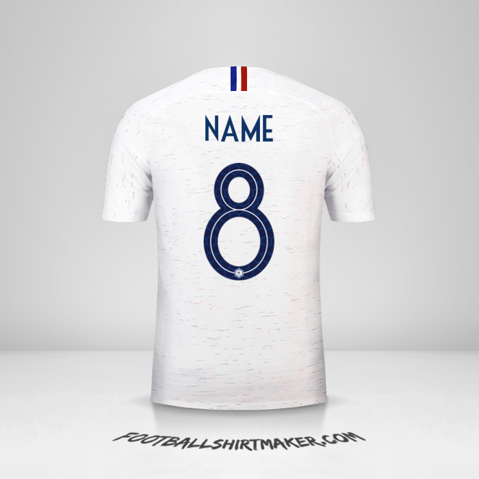Shirt France 2018 Away -  name - 8