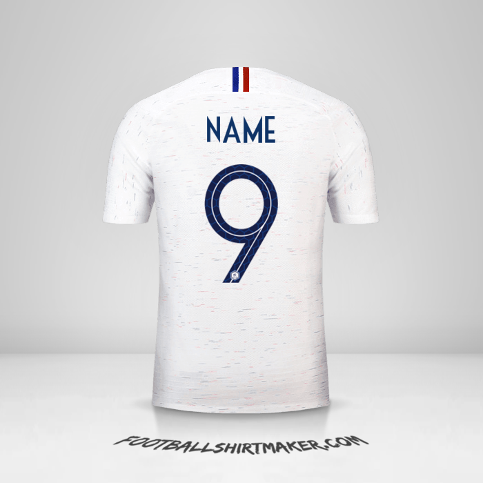 Shirt France 2018 Away -  name - 9