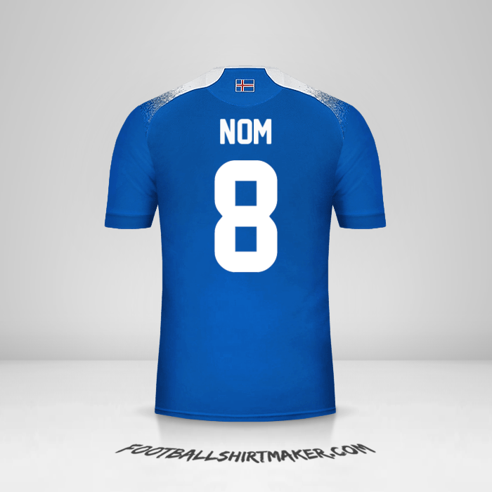 Maillot Islande 2018 -  nom - 8