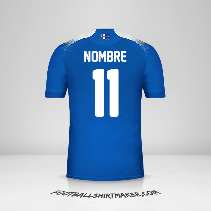 Camiseta Islandia 2018 -  nombre - 11
