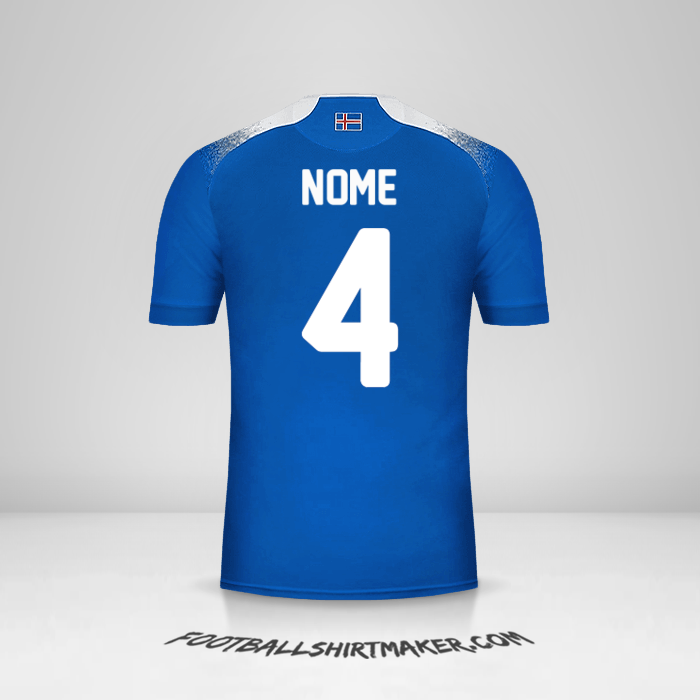Camisa Islândia 2018 -  nome - 4