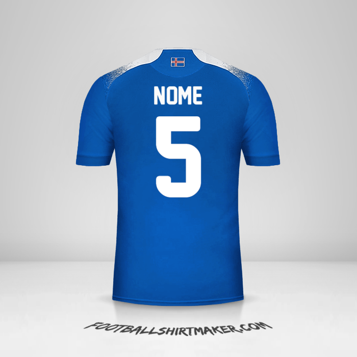 Maglia Islanda 2018 -  nome - 5