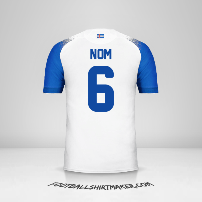 Maillot Islande 2018 Extérieur -  nom - 6