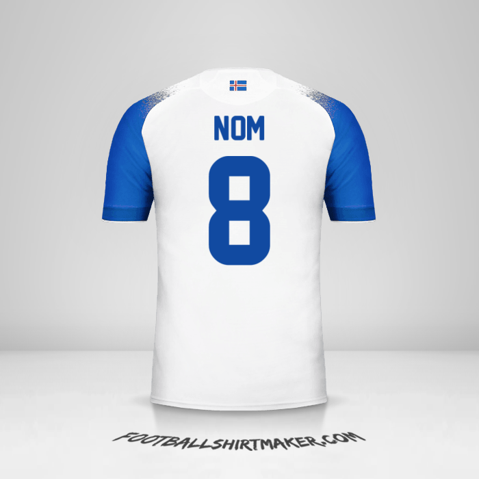 Maillot Islande 2018 Extérieur -  nom - 8