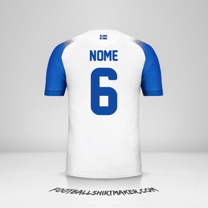 Maglia Islanda 2018 Seconda -  nome - 6