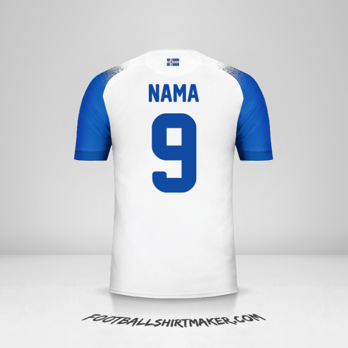 Jersey Islandia 2018 Alternatif -  nama - 9