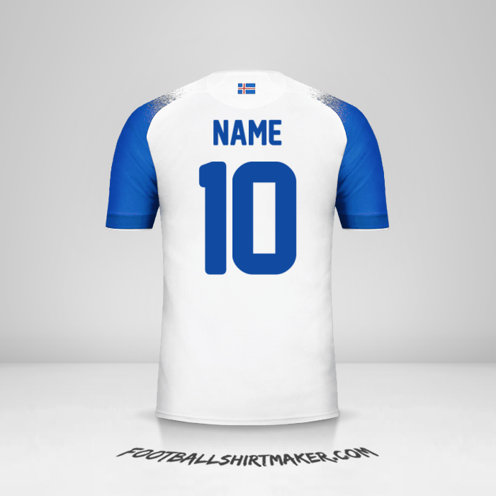 Shirt Iceland 2018 Away -  name - 10