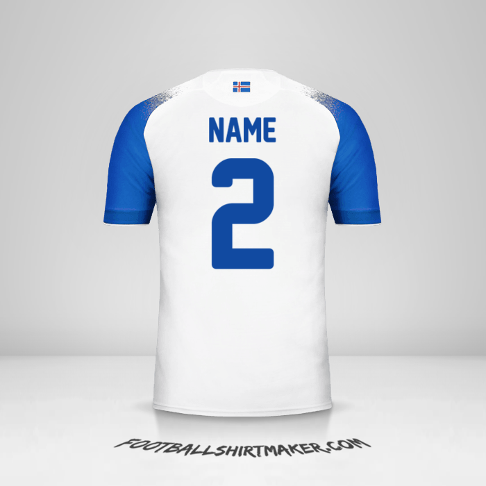 Shirt Iceland 2018 Away -  name - 2