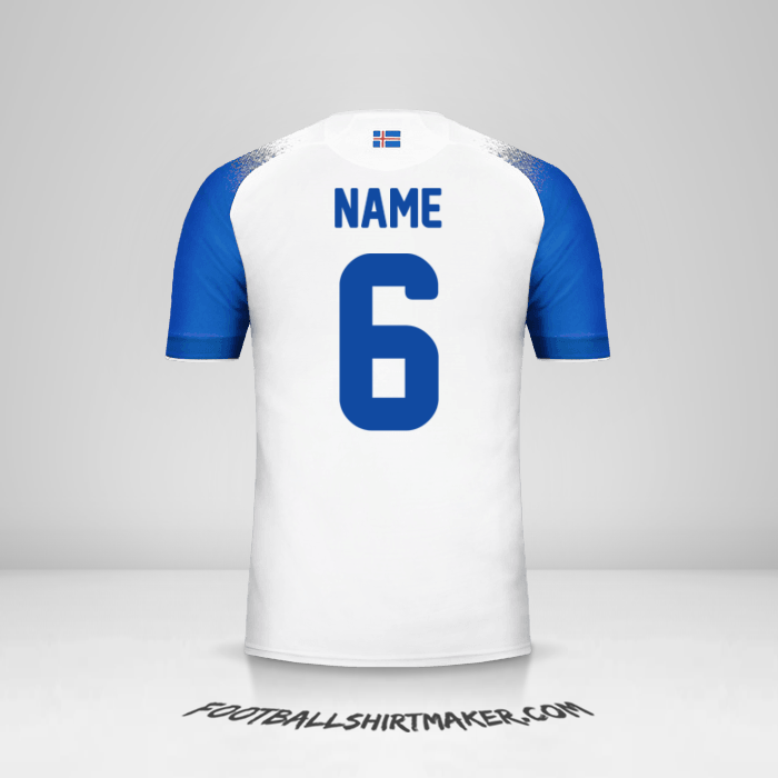 Shirt Iceland 2018 Away -  name - 6