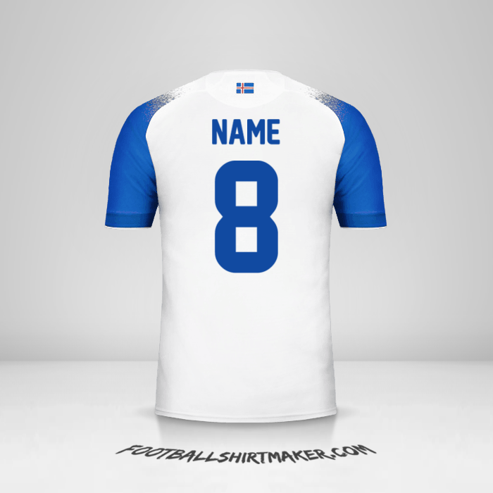Shirt Iceland 2018 Away -  name - 8