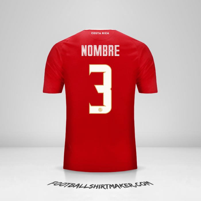 Camiseta Costa Rica 2018 -  nombre - 3