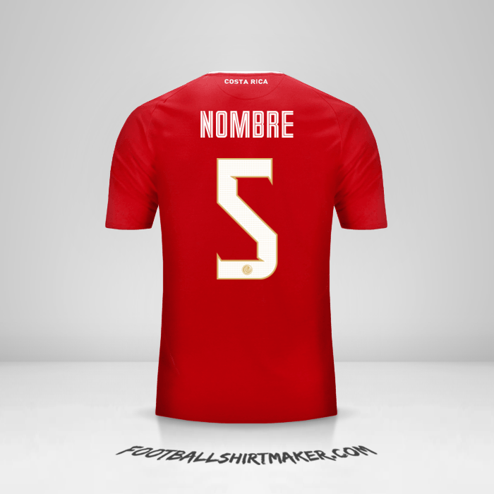 Camiseta Costa Rica 2018 -  nombre - 5