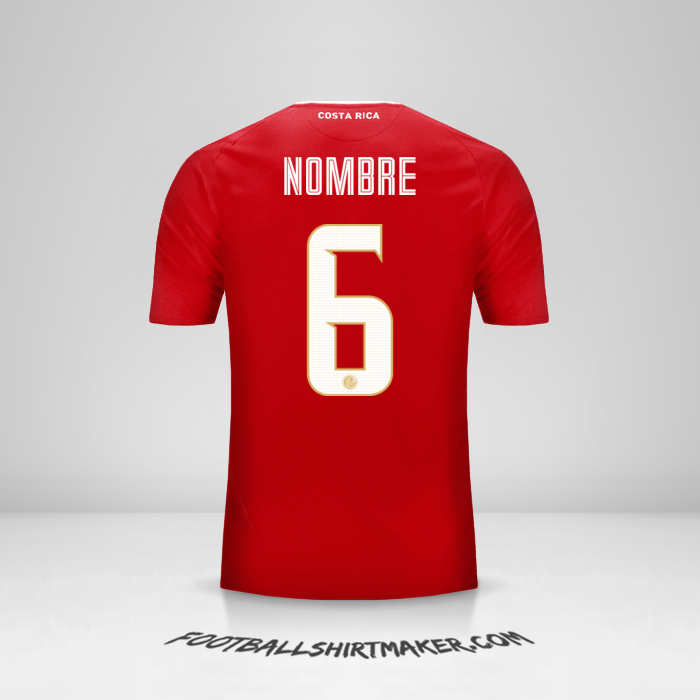 Camiseta Costa Rica 2018 -  nombre - 6