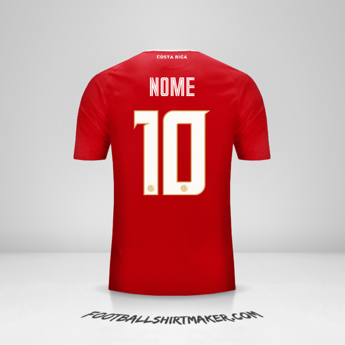 Camisa Costa Rica 2018 -  nome - 10