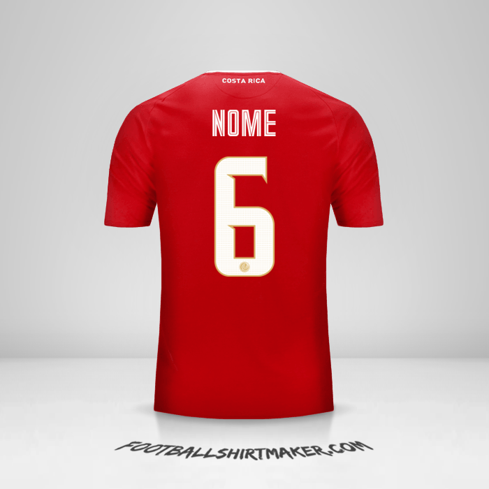 Camisa Costa Rica 2018 -  nome - 6