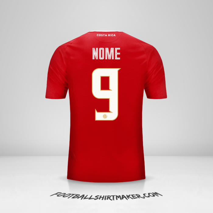 Maglia Costa Rica 2018 -  nome - 9