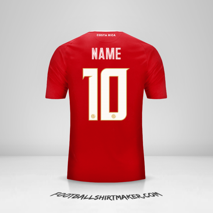 Trikot Costa Rica 2018 -  name - 10